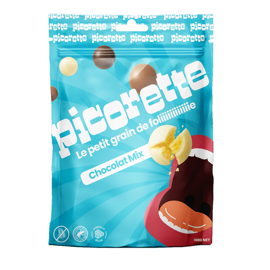 PICORETTE  /  BILLES CHOCOLATÉES CHOCOLAT MIX  /  12 x 100g