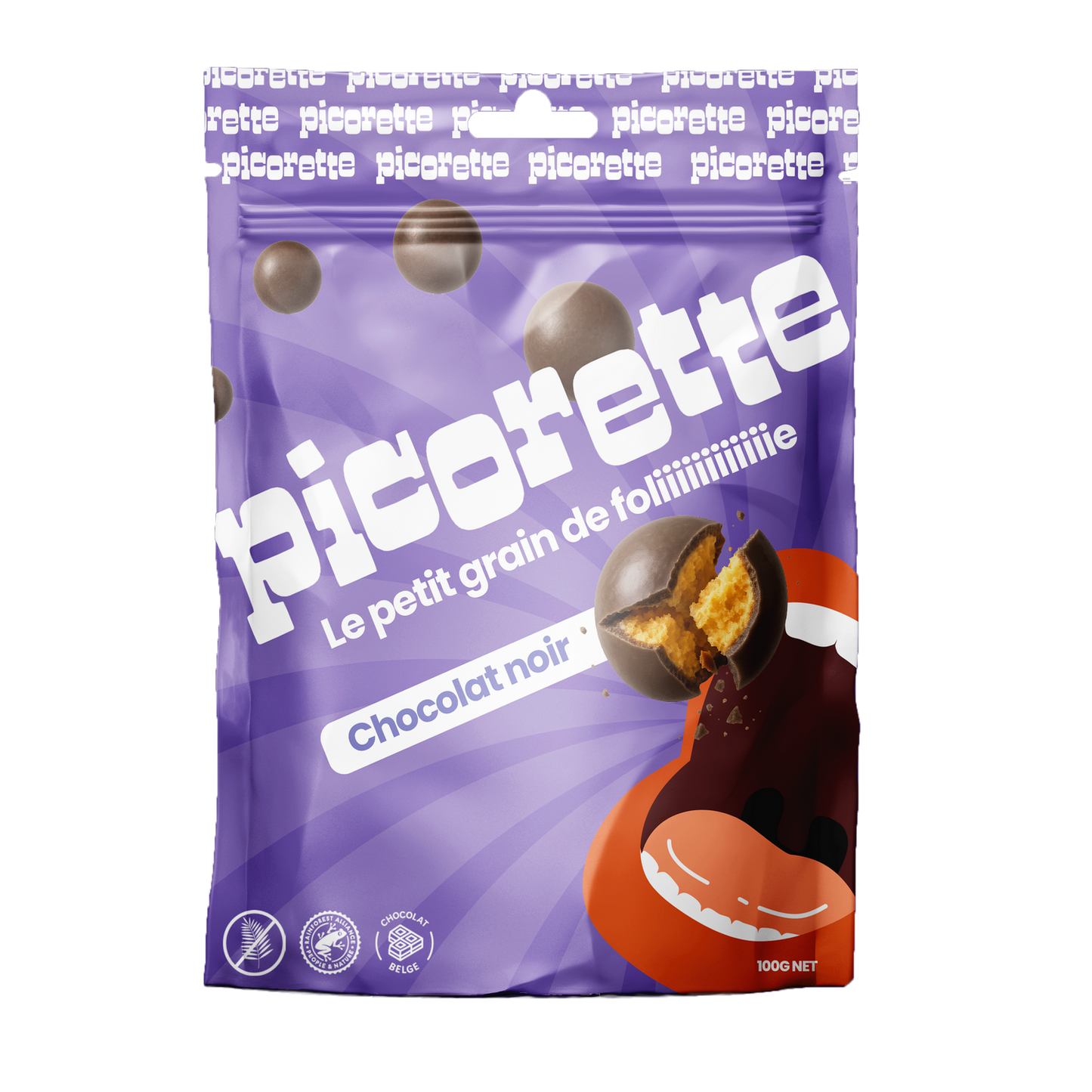 PICORETTE  /  BILLES CHOCOLATÉES CHOCOLAT NOIR  /  12 x 100g